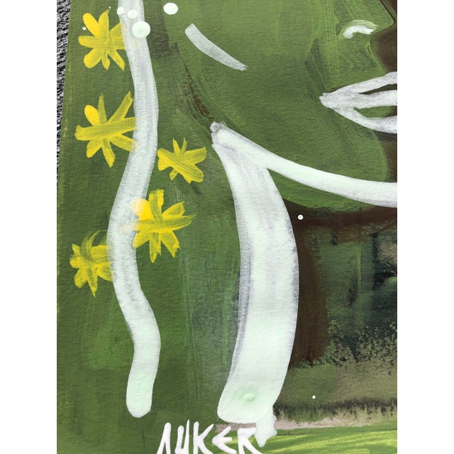 2020s Original Painting on Paper by CL Auker, Star Gazer For Sale - Image 5 of 7