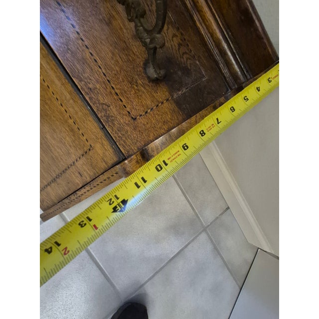 Vintage Oak Coal Scuttle Box For Sale In Palm Springs - Image 6 of 8