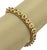 This authentic vintage floral link bracelet is a beautifully crafted piece that reflects timeless elegance and intricate...