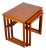 1970s Danish Modern BRDR Furbo Teak Nesting Tables - Set of 3 For Sale