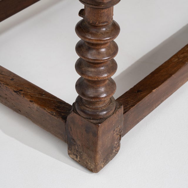 Wood 19th Century Spanish Colonial Side Table With Single Drawer For Sale - Image 7 of 17