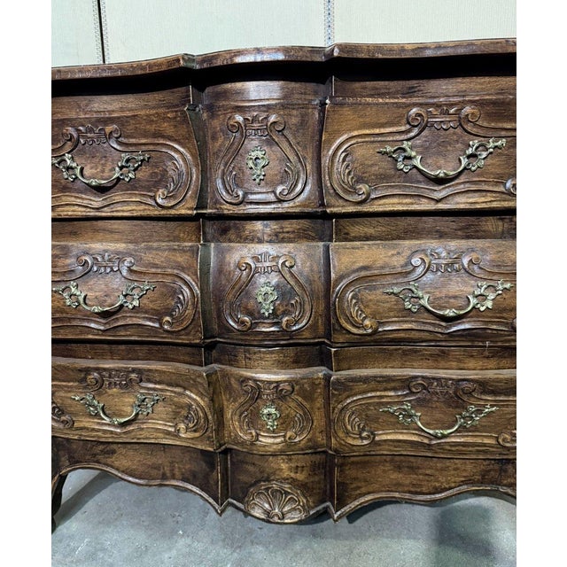 Louis XV Style Provençal Bombé Commode in Wood, 1890s For Sale - Image 4 of 9