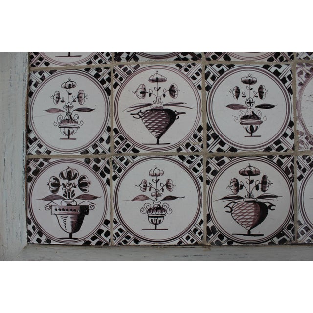 Antique Empire Table with Dutch Tile Top, Denmark, 19th Century For Sale - Image 14 of 16
