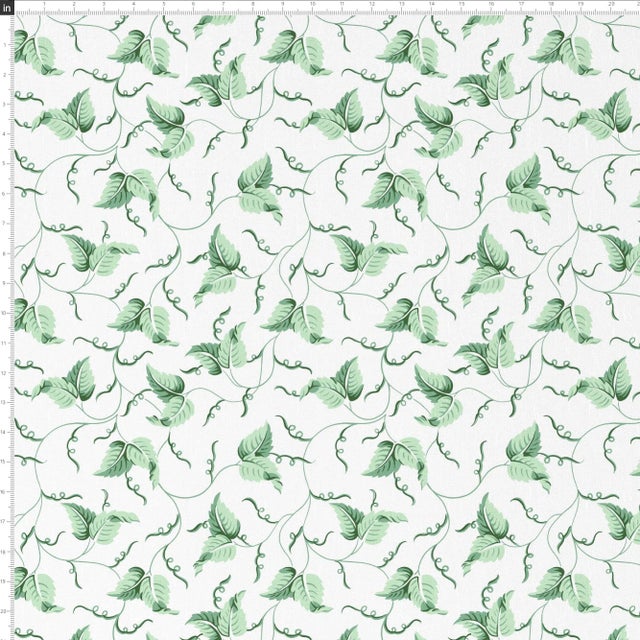 Farmhouse Red from Scalamandre crafted by Cloth & Company Claremont Dining Chair, Green Ivy Scroll For Sale - Image 3 of 7