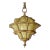 Ceiling Light Antique Ceiling Light With Curved Art Glass For Sale