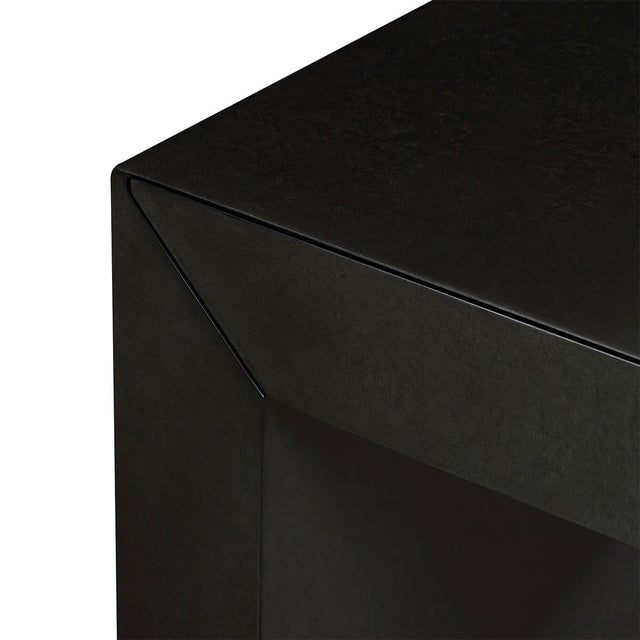 Charcoal Modern Waterfall Desk For Sale - Image 4 of 8