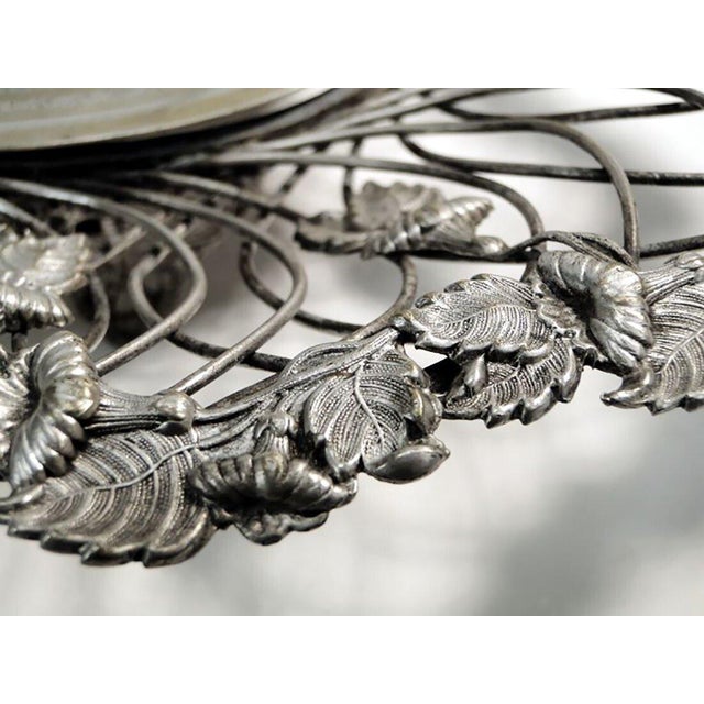 Art Nouveau Fruit Basket from Norblin & Co, Poland, 1900s For Sale - Image 11 of 15