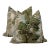 Thibaut Green & Beige Lincoln Toile 22" Pillows - a Pair For Sale