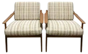 Set of Mid-Century Scandinavian Armchairs, 1950s
