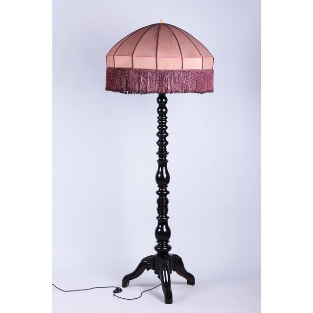Art Deco Floor Lamp in Beech, Czech, 1910s For Sale - Image 12 of 12