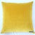 FirmaMenta Ochre Chevron Raffia Style Cotton Velvet Square Pillow For Sale In San Francisco - Image 6 of 6