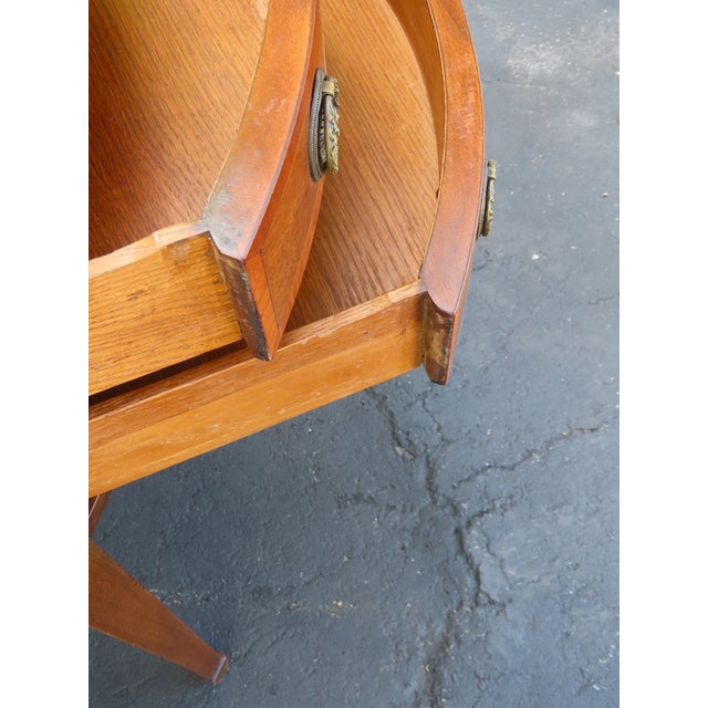 1940s 1940s Demilune Console Table Buffet Server 6562 For Sale - Image 5 of 18