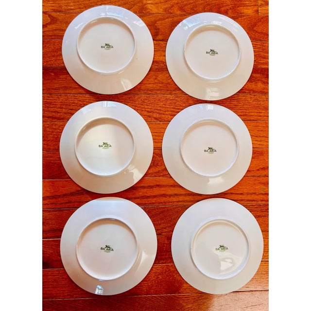 Vintage Set of 6 Trout Fish Design Appetizer Plates ~ Barvaria For Sale - Image 9 of 11