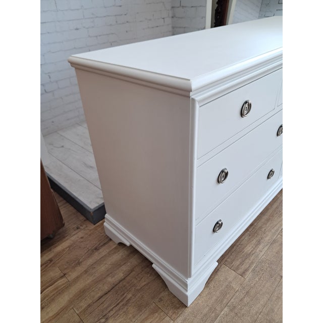 Vintage Chest of Drawers in White Wood Solid Wood by John Lewis, 2000s For Sale - Image 18 of 18