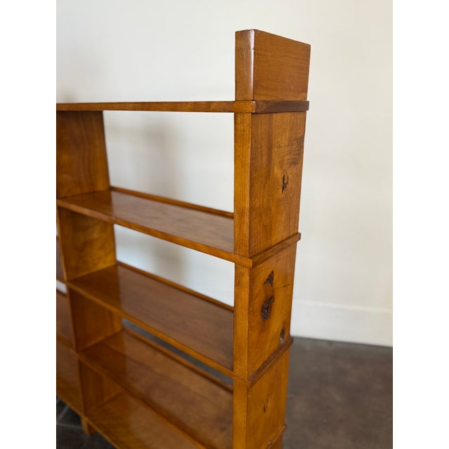 Vintage 1950's Solid Wood Bookshelf For Sale - Image 4 of 10