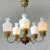 Mid-Century Chandelier in Brass and Opal Glass, Sweden, 1950s For Sale - Image 14 of 14