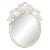 Fleur Home Garden District Thalia Oval Mirror in White Dove, 40x53 For Sale
