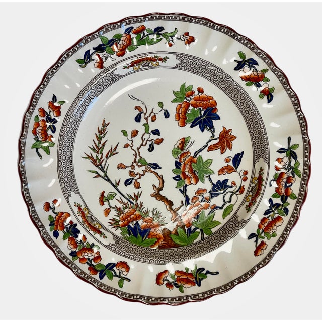 Chinoiserie 19th C. English Copeland Spode Chinoiserie Cabinet Plates, a Pair For Sale - Image 3 of 11