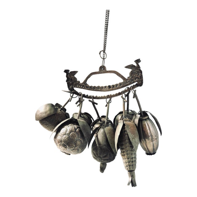 Metal Fruit Ornaments on Its Hanger For Sale