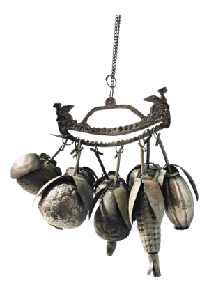 Metal Fruit Ornaments on Its Hanger