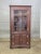 Store Item: Henkel Harris Mahogany Curio Corner Cabinet Hutch China Chippendale 12 Panel Description: High End twelve...