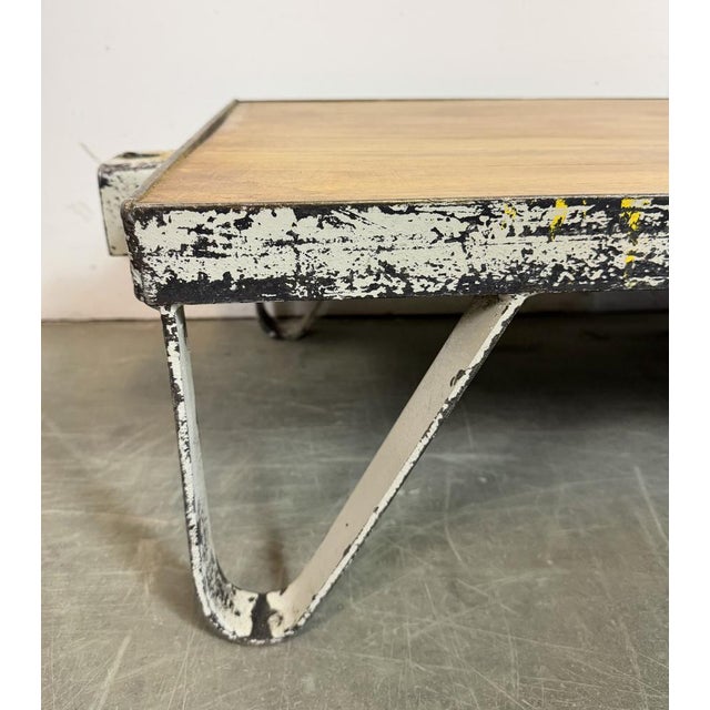 1960s Industrial Grey Coffee Table Cart, 1960s For Sale - Image 5 of 18