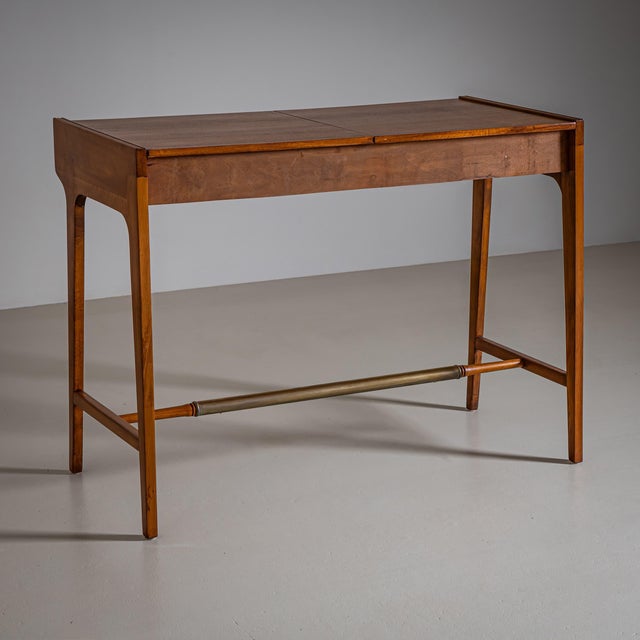 Brown Dressing Table, Italy, 1960s For Sale - Image 8 of 14