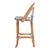 Lila Rattan 28 in. Seat Height Bar Stool with Back and Footrest, Black For Sale In Chicago - Image 6 of 9
