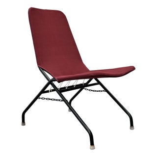 Modernist Folding Chair Oscar String Design attributed to Olof Pira for String, Sweden, 1950s For Sale