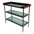 Late 20th Century Baker Jacques Garcia Tiered Mahogany Mirrored Beveled Glass Drybar Side Table For Sale