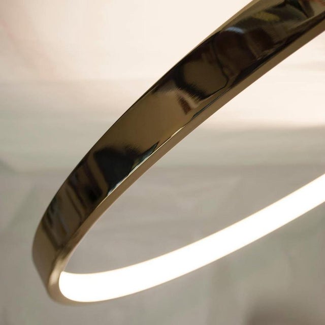 Plumbeo Triple Ring Suspension Light in Galvanic Plumbeo by Aggiolight For Sale - Image 6 of 8