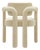 Double Arch Dining Chair in Beige Cotton Velvet from Insidherland For Sale