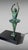 Art Deco French Pair of Dancer Bookends in Spelter and Black Marquina Marble For Sale - Image 14 of 18