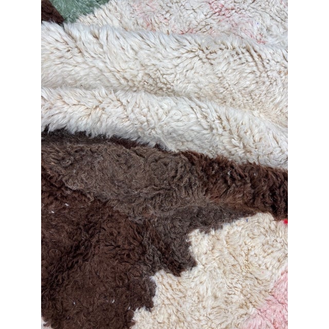 Textile Contemporary Abstract Moroccan Mrirt Rug For Sale - Image 7 of 9