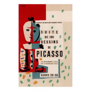 Pablo Picasso, Suite de 180 Dessins de Picasso, Original Colour Lithograph, 1954 For Sale