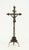 18th /19th C. Brass Crucifix Corpus Christi on Tripod Stand For Sale - Image 4 of 12