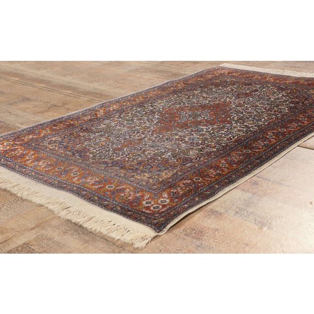 Ivory 79790 Vintage Indian Kashmir Rug, 03'01 X 05'02 For Sale - Image 8 of 10