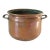 Vintage Copper Pot Planter W/ Brass Handles For Sale