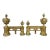19th Century French Gilt Bronze Fire Andirons - a Pair For Sale