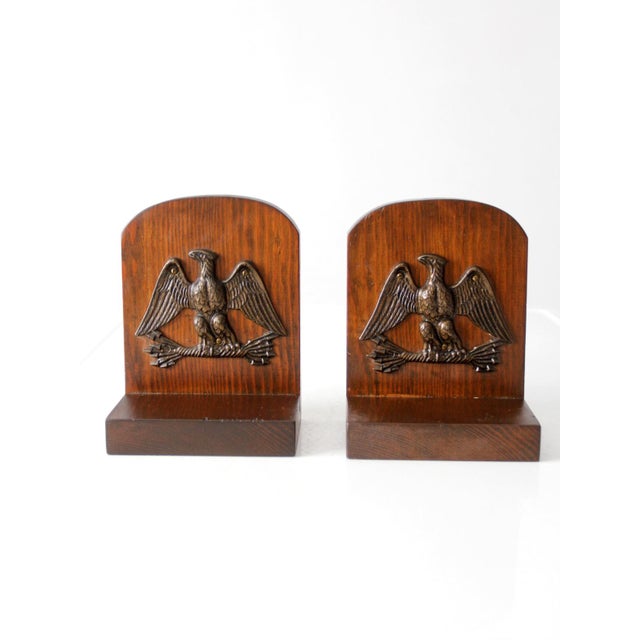 Vintage Eagle Bookends For Sale - Image 9 of 12