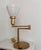 1950s Walter Von Nessen Brushed Brass Swing Arm Bedside/Table Lamp For Sale - Image 9 of 12