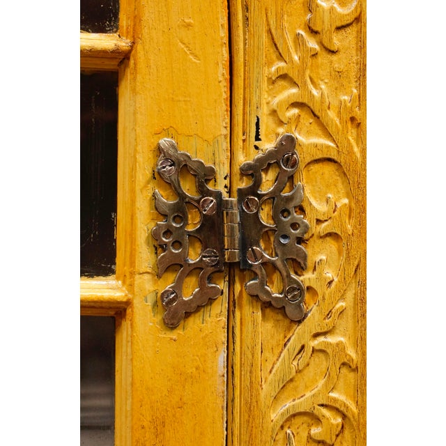 Regency Ochre Astral Glazed Display Cabinet, 1820 For Sale - Image 6 of 12