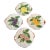 1970s Majolica Fruit Du Jour Plates-Set of 4 For Sale