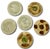 Late 19th Century Set of 6 Antique Victorian Wedgwood Vine & Strawberry Majolica Plates With Wall Hanger Brackets Late 19th Century For Sale - Image 5 of 18