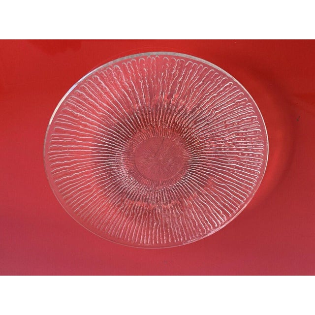Transparent 1960s Iittala Aslak Glass Bread Salad Plates Tapio Wirkkala Modernist- Set of 10 For Sale - Image 8 of 9