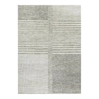 Organic Checker Contemporary Rug 10' X 14' For Sale