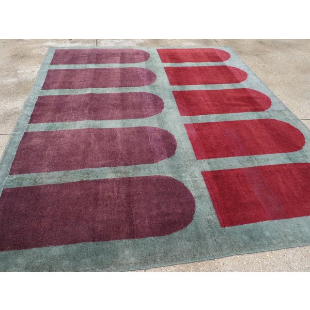 Galerie Shabab Collection Mid-20th Century Turkish Anatolian Deco Style Carpet For Sale In New York - Image 6 of 8