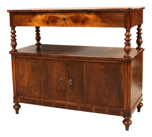 19th-Century Louis Philippe Italian Sideboard in Walnut