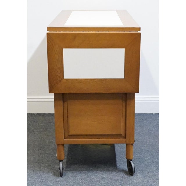 Unique Furniture Solid Oak Southwestern Mediterranean 64" Drop Leaf Server Buffet 5562 - American Fiesta Finish For Sale - Image 14 of 16