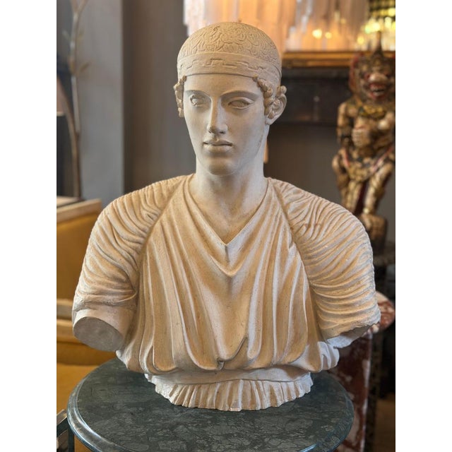 Unknown, The Charioteer of Delphi, 19th Century, Plaster For Sale - Image 13 of 14